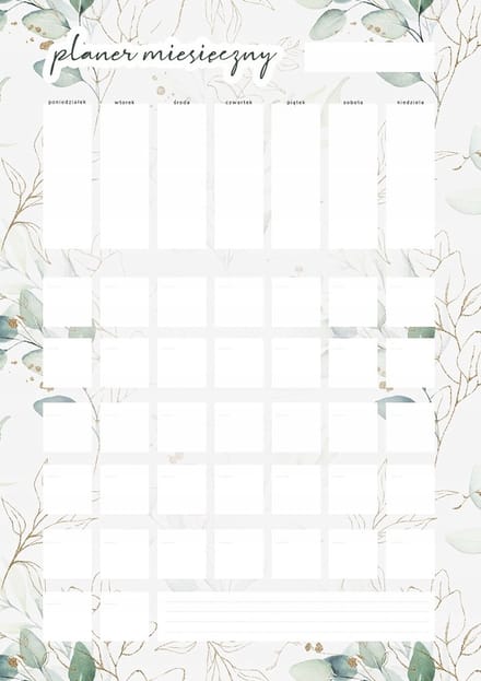 Wallvy - Maandelijkse Planner Magnetisch - 30x42cm - Multitaal - Personaliseerbaar