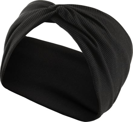 Emilie collection - haarband - stretch katoen - knoop - zwart