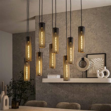 Hoyz hanglamp 5+4 tube mesh artic