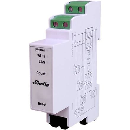 Shelly Energiemeter 2-Weg Pro 3Em 400A Wifi Voor Smart Home Systeem