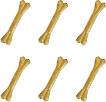 6 x Kauwbot Bullepees 12 cm Rund Extra Stevig & Extra Lekker! Stieren Huid Hondensnacks Bull