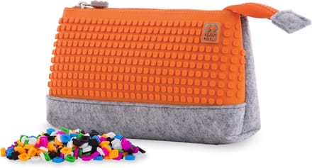 Pixie Crew Etui Met Siliconen Paneel 20 X 12 Cm Oranje