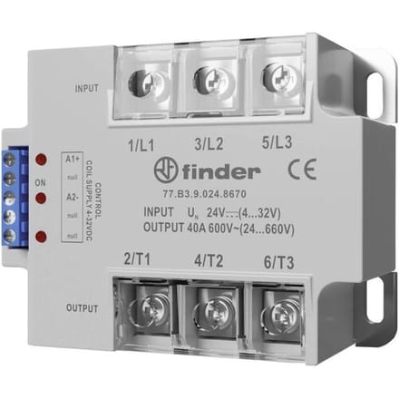 Finder Halfgeleiderrelais 77B382308671 40 A Schakelspanning (max.): 660 V/AC Schakelend op momentele waarde 1 stuk(s)