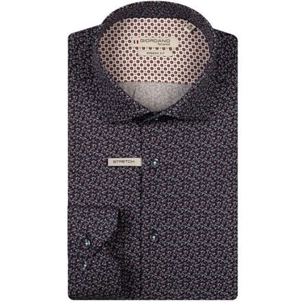 Giordano Overhemd Maggiore Fine Twill Micro Flower Pattern Deep Mauve / male