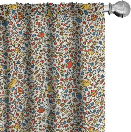 ABAKUHAUS Herfstgordijnen – 2x75x245 cm – microvezel, Halfschaduw