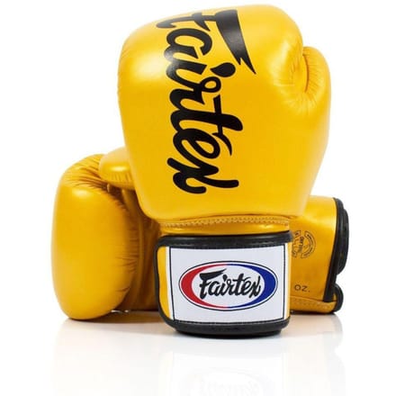 Fairtex BGV19 Deluxe Bokshandschoenen - Goud/Geel - 12 oz