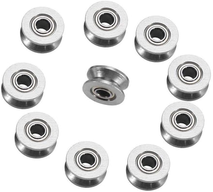 Kogellagers voor mini-riemschijf en lineair systeem - V-groefkogellagers V624ZZ.