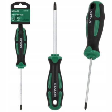 Stalco Pozidriv Schroevendraaier PZ1 x 100mm CrV - Robuust en Ergonomisch
