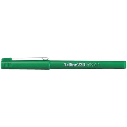 Fineliner Artline 220 rond super fijn groen