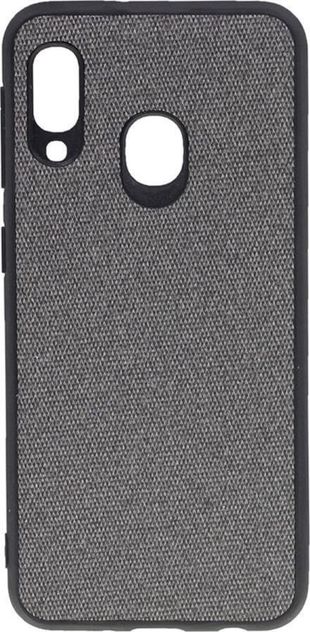 Shop4 - Samsung Galaxy A20e Hoesje - Zachte Back Case Denim Grijs