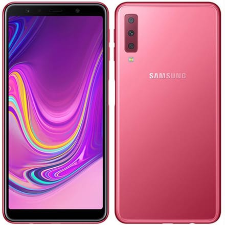 Gerenoveerde Samsung Galaxy A7 (2018) A750F Dual SIM Android 4GB RAM 128GB ROM Met Enkele SIM/Dubbele SIM Simple Set roze