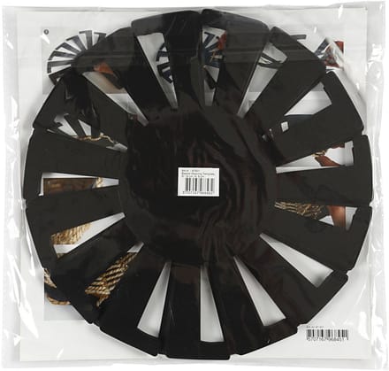 Sjabloon Mand weven, H: 8 cm, d 14 cm, zwart, 10 stuk/ 1 doos