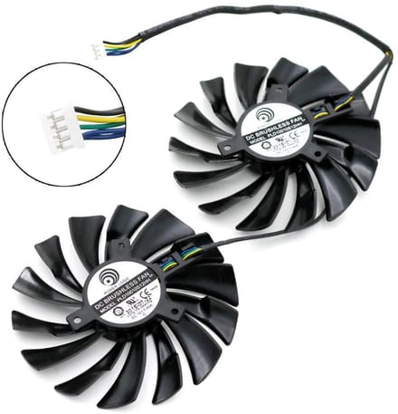 Grafische Kaart Ventilator - PC Koeler - Component Koeling - 4-Pin Connector - 10cm Diameter