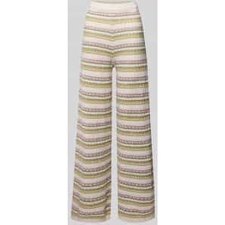 Bootcut broek in all-over look