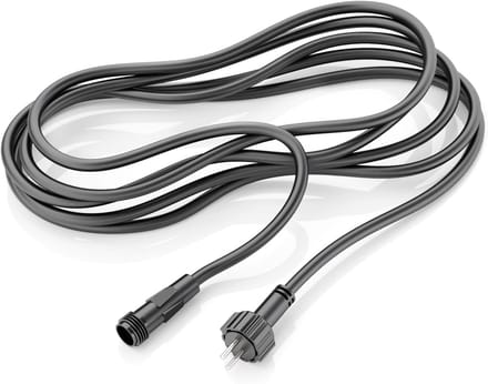 Verlengkabel - NEMO systeem kabel - Buitenverlichting - IP44 spatwaterdicht - 3 meter - Zwart