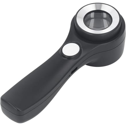 Loupe portative 60X éclairée, rechargeable par USB, LED, pour