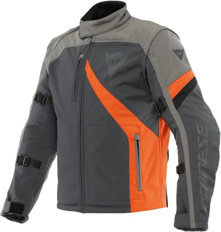 Dainese Ranch Tex Jas Ebony Houtskool Grijs Vlam Oranje - Jas
