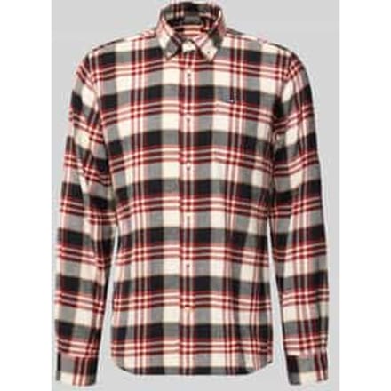Slim fit vrijetijdsoverhemd van puur katoen