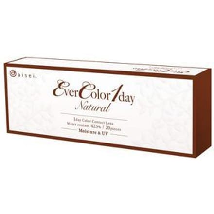 EverColor - Natural Moisture & UV One-Day Color Lens Clear Camel 20 pcs P-6.50 (20 pcs)