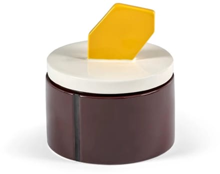Serax Plan C Candela 03 geurkaars D12.5cm H13cm burgundy / geel