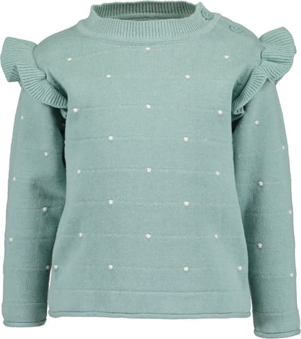 Blue Seven-Meisjes pullover-Groen - Maat 74