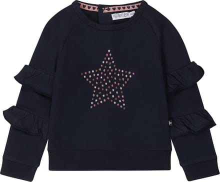 Dirkje - Meisjes sweater - Navy- Maat 62