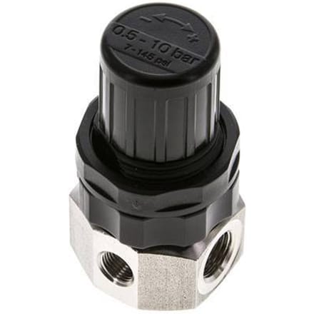 Drukregelaar G1/4'' 320l/min 0.5-10.0bar/7-145psi Roestvrij staal
