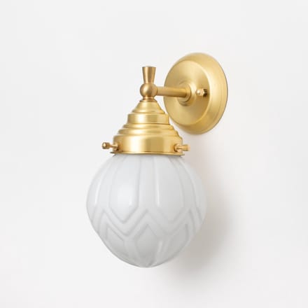 Wandlamp Victory Royal Messing - Art Deco Trade
