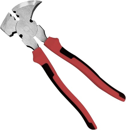 Multifunctionele Tang - Hegtang Nageltrekker - Hekken Bouwen - Robuuste Snijkant - 28 cm - Rood