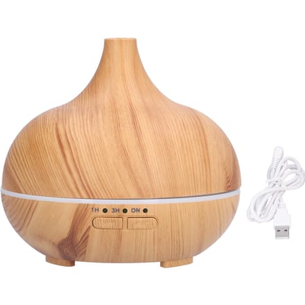 150ml Houtnerf Aromatherapie Diffuser USB Essentiële Olie Diffuser Koele Nevel Nachtlampje Luchtbevochtiger beige