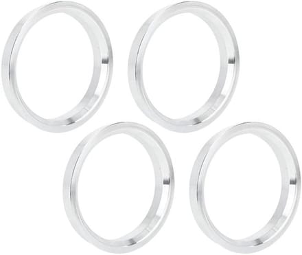 Wielboring Spacer Aluminium - 4 Stuks - Binnendiameter 66,1 mm - Buitendiameter 73,1 mm - Diepte 10 mm - Hub Centric Ringen - Naafring