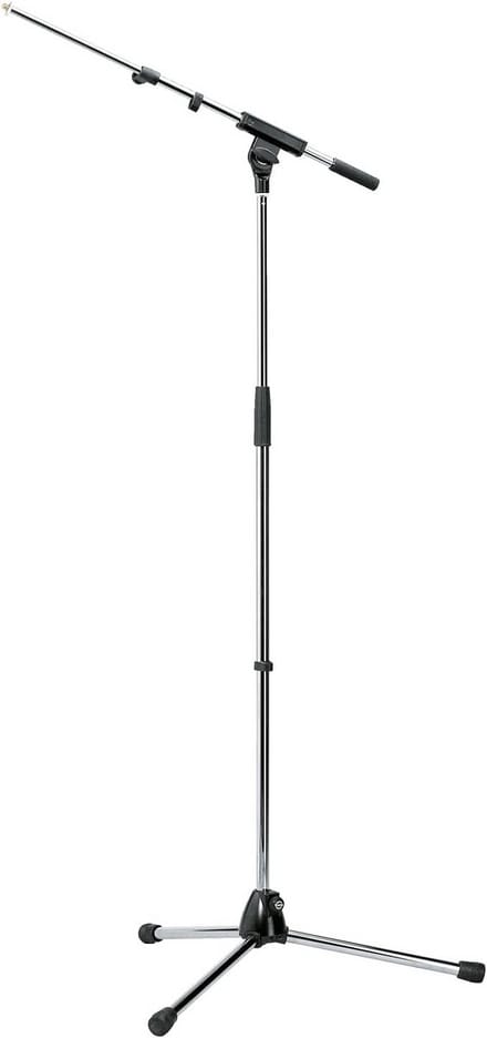 Professionele Microfoonstandaard met Telescopische Boomarm - Verstelbaar en Stabiel