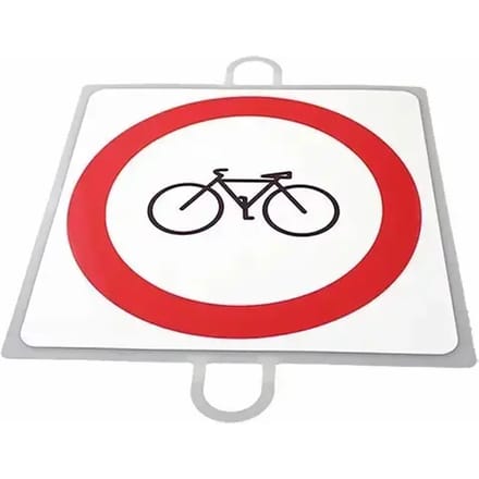 Verkeersverbodsbord nr. 2 (fietsen)