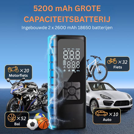 Autobanden Pomp - Elektrische Fietspomp - Compressor - Luchtcompressor