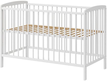 Need Sleep - Babybedje 60x120 cm - Houten Ledikant met Verstelbare Bodem - Wit - Veilig & Duurzaam