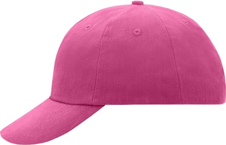 Fuchsia roze baseballcap - 6 panels pet - 100% katoen met klip sluiting - volwassenen