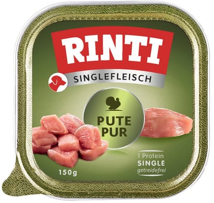 Rinti - Enkelvoudig vlees 10x150g - Puur kalkoen