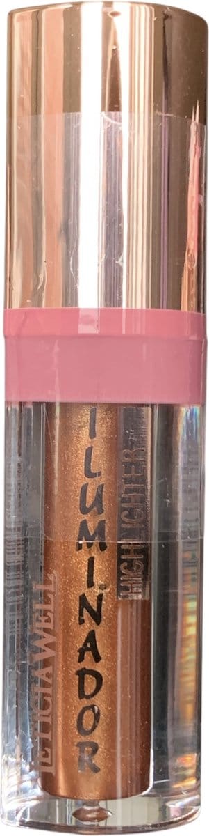 Leticia Well - Vloeibare Highlighter - Met applicator - Make-up - Hartjesvorm - Iriserend - Koper - Goud - Nummer 66