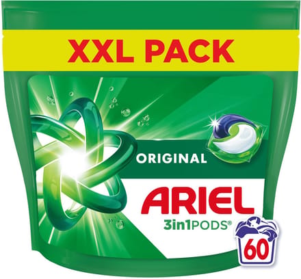 Ariel 3in1 Wasmiddel Pods Original - 60 Wasbeurten