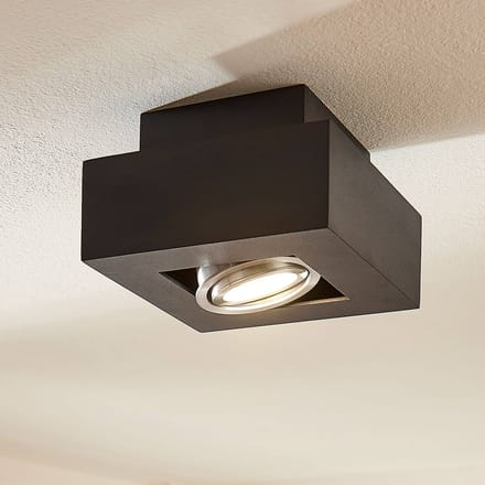 Arcchio - buitenspot - 1licht - Aluminium - H: 8.5 cm - GU10 - zwart