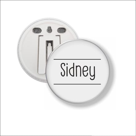 Button Met Clip 58 MM - Sidney