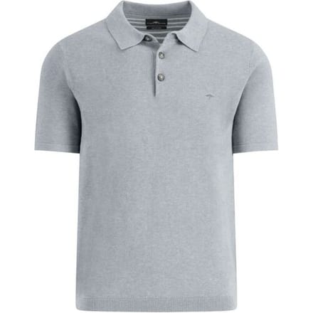 Fynch-Hatton Polo Short Sleeve Air Cotton Licht Grijs / male