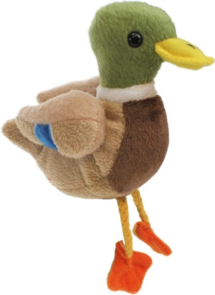The Puppet Company vingerpop - Wilde Eend knuffel speelgoed.