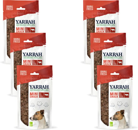 Yarrah Bio Mini Bites Snacks - Hondensnacks - 6 x NL-BIO-01