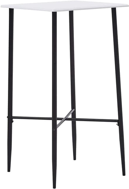 Bartafel - Statafel Barmeubel - Kleine Ruimtes - Duurzaam MDF Tafelblad - 11 Kilogram - Wit
