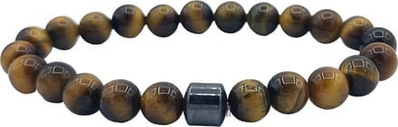 Rhylane - Kralenarmband - Tijgeroog natuursteen - 20 cm / 8 mm