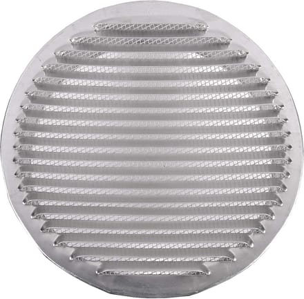 Rond Ventilatie Rooster met Gaas voor Buitenmuur Ventilatie