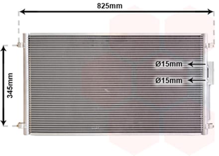 Van Wezel - LUCHTCONDENSATOR VOOR CHRYSLER VOYAGER 2001-2008 4809227