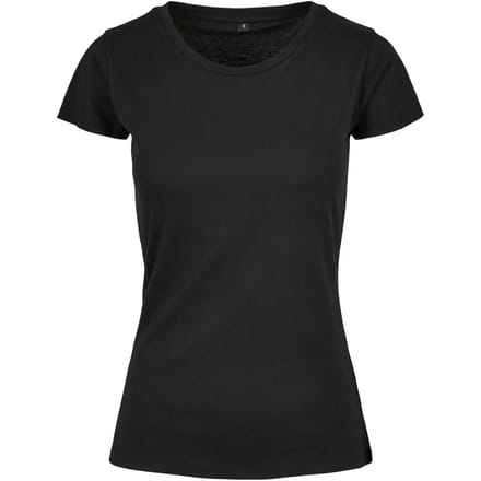 Build your Brand Ladies´ Basic Tee BYBB012 - Black - 3XL