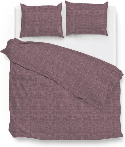 ZoHome Lino Dekbedovertrek - Litsjumeaux - 240x200/220 cm - Wine Red